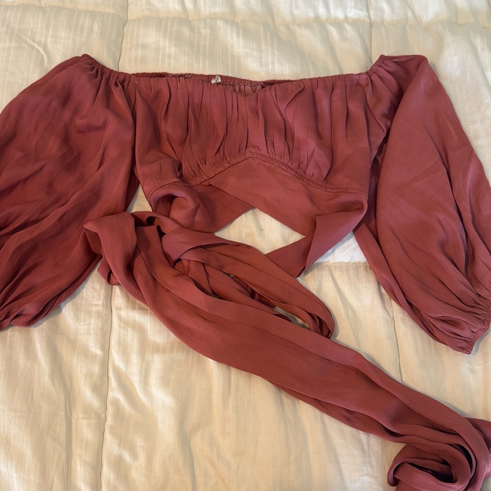 Urban outfitters wrap around crop top